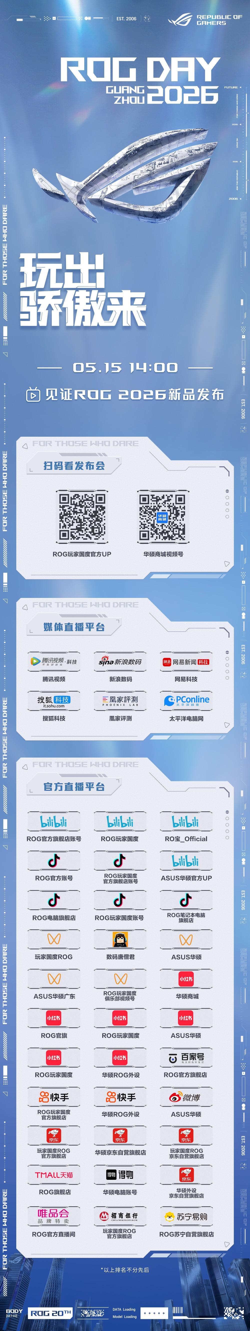 ，邀信仰玩家与ROG20周年 品牌代言人周冠宇一起，见证旗舰专业电竞本——枪神1