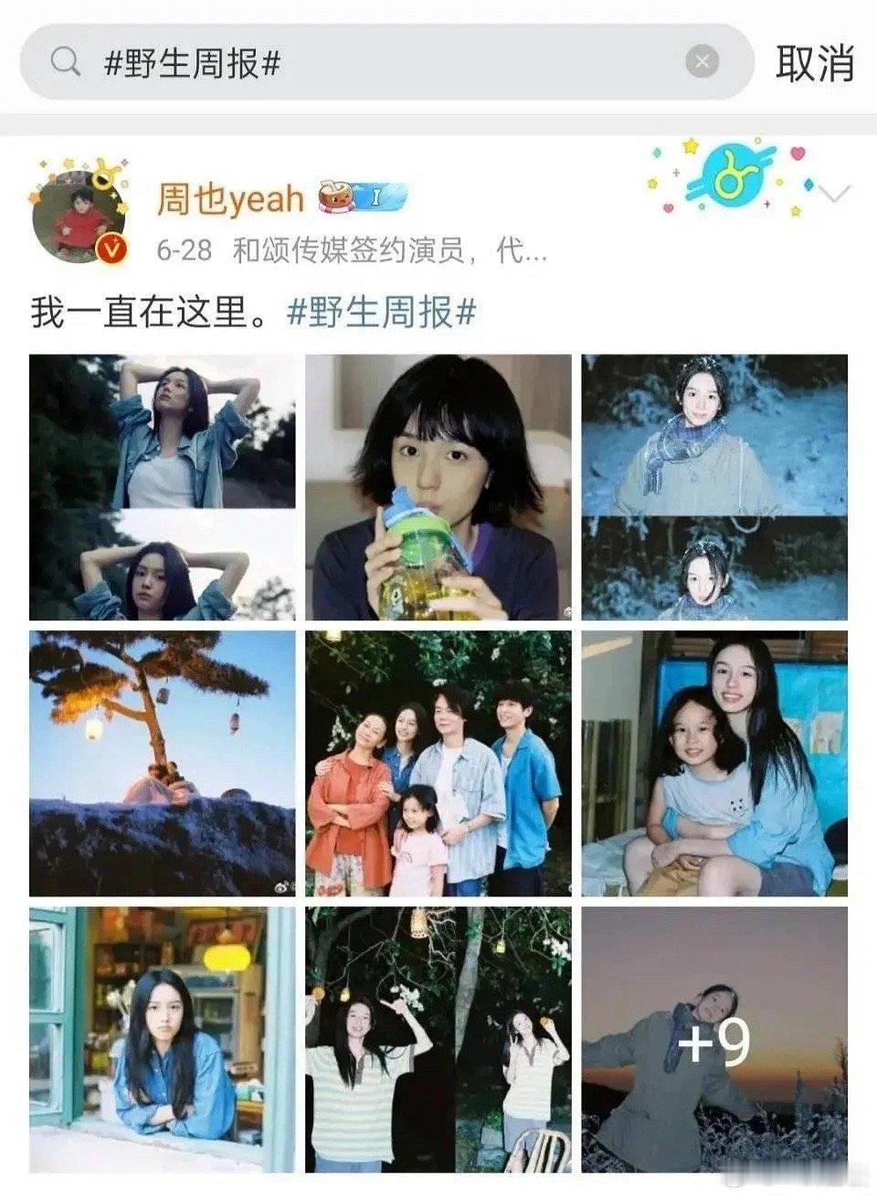 周也的词条如何？现在的小花怎么都弄这个 ​​​