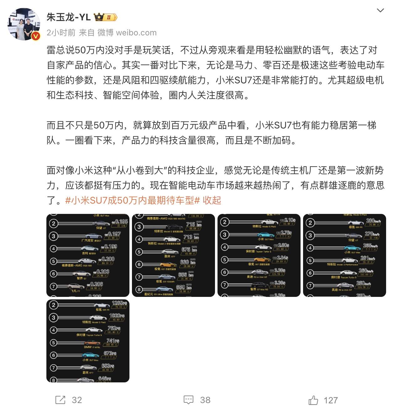 小米SU7的热度也太高了，自技术发布会到现在，在新能源汽车中，算得上是顶流了。而