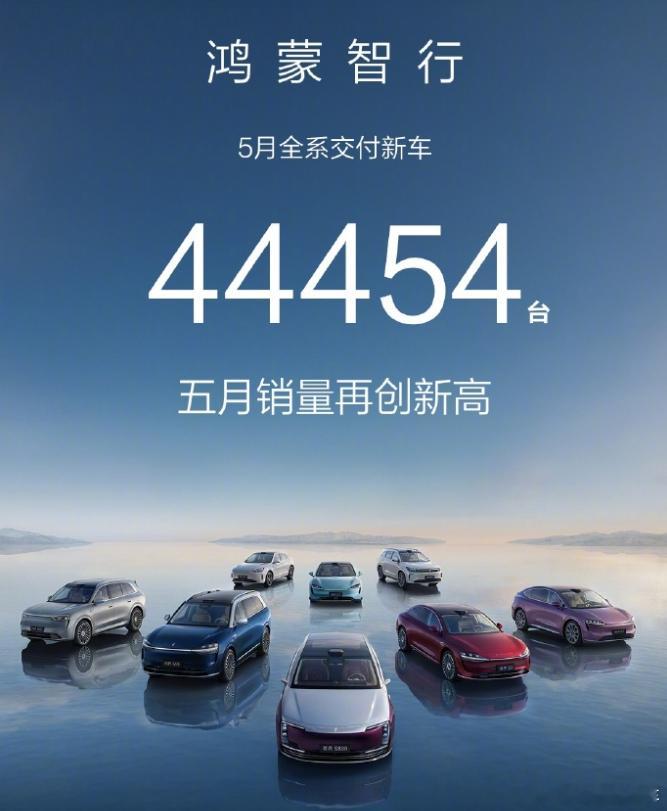 鸿蒙智行五月全系交付，这个数量配合售价，还是很高的汽车华为鸿蒙智行 ​​​