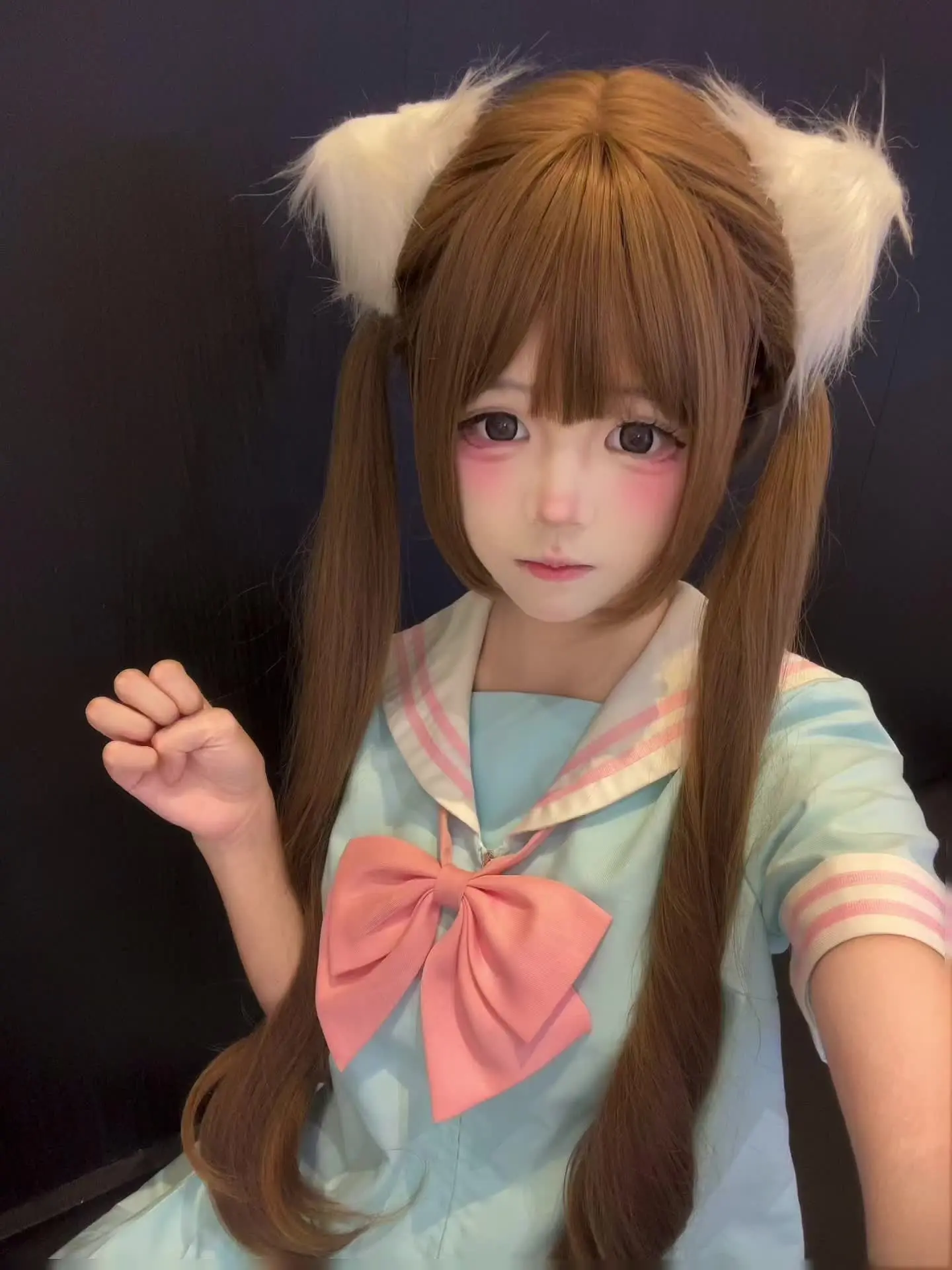惹我是吧 算你会挑软柿子(｡>﹏<｡)猫耳