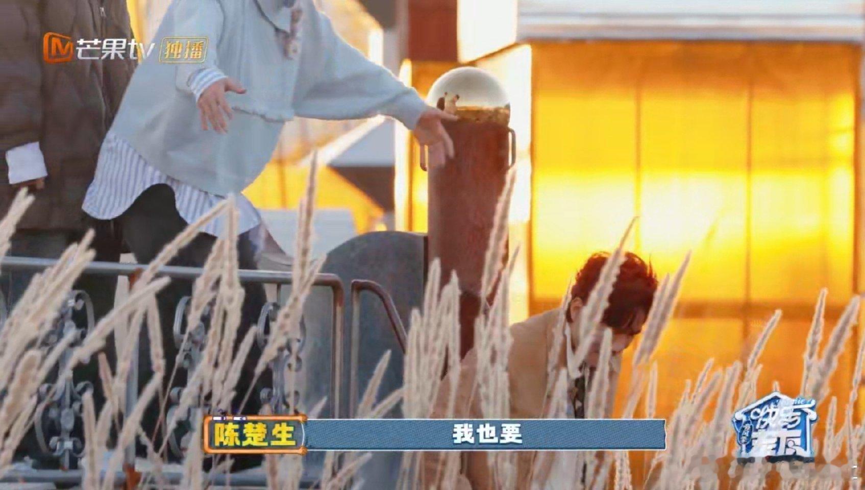 陈楚生 王栎鑫我也要抱抱王栎鑫忙着接小朋友下楼梯，生哥突然冒出来一句“我也要抱抱