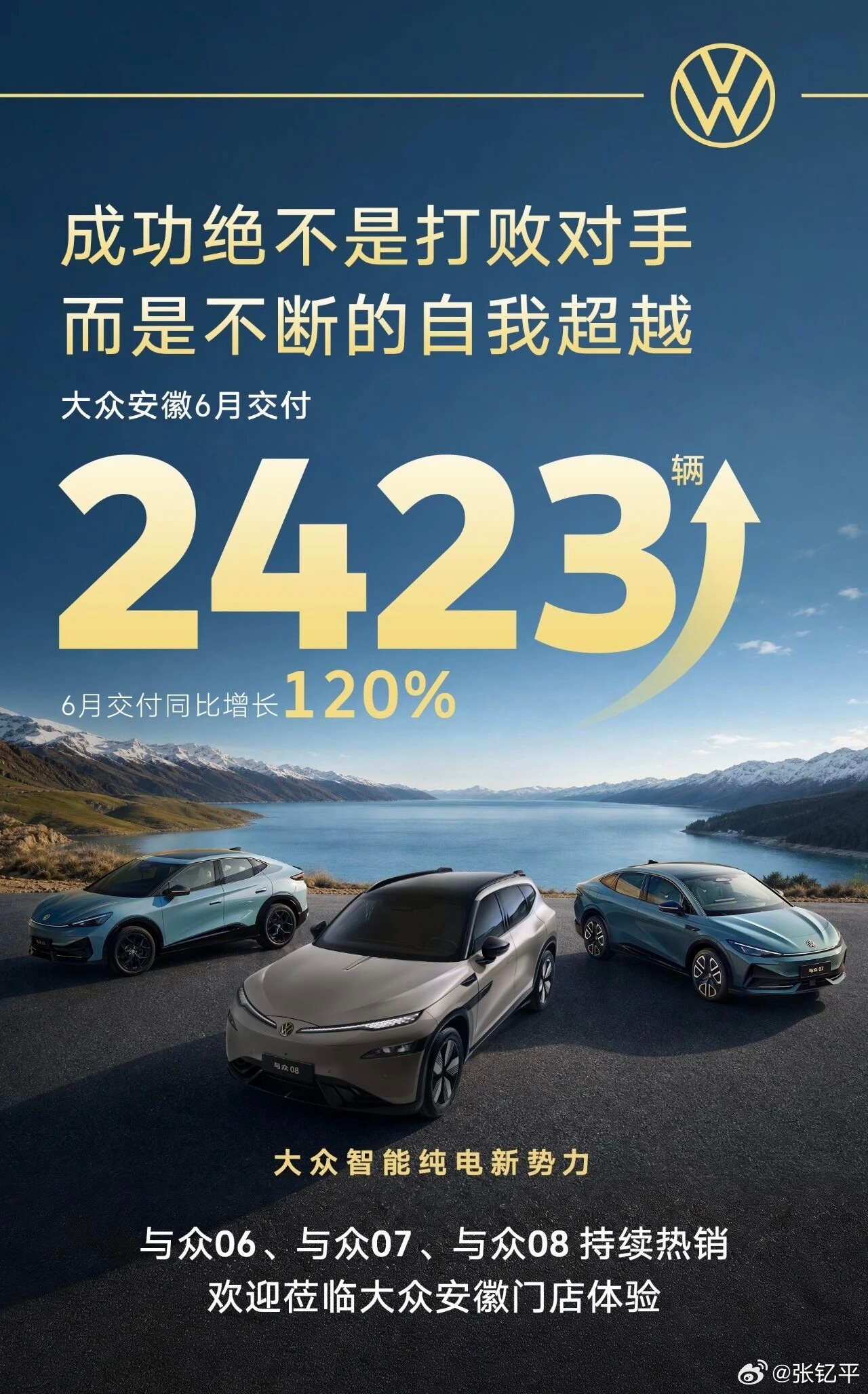成功绝不是打败对手而是不断的自我超越说的不错新能源汽车﻿大v聊车