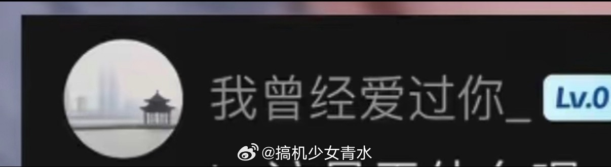 张凌赫 张家玮他之前id 我曾经爱过你 +亭子风景照 好像一个中年男人哈哈哈哈哈