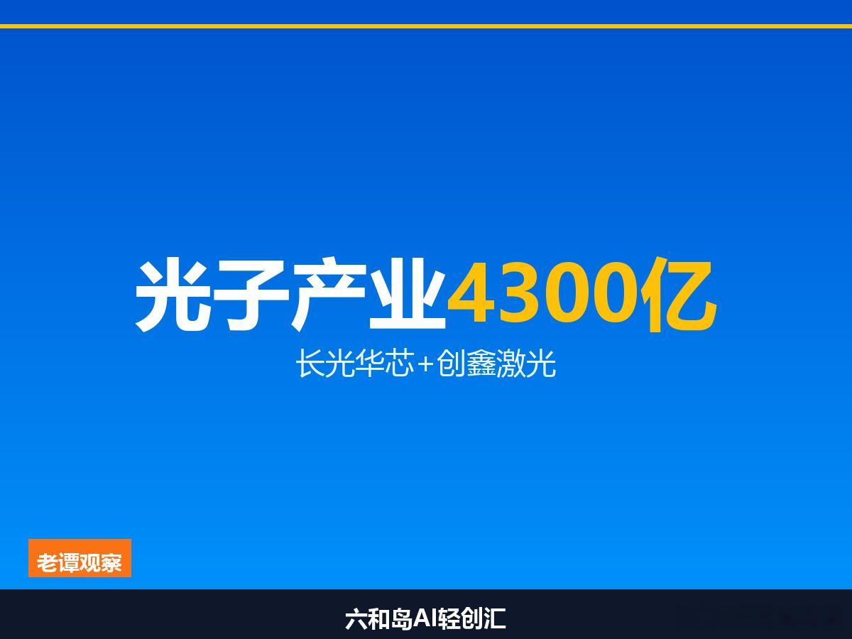 苏州光子产业破4300亿，长光华芯+创鑫激光如何做到上下楼就是上下游？7月25日
