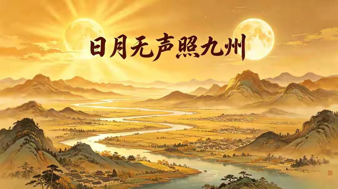 上联:山川有情纳春秋
下联:日月无声照九州