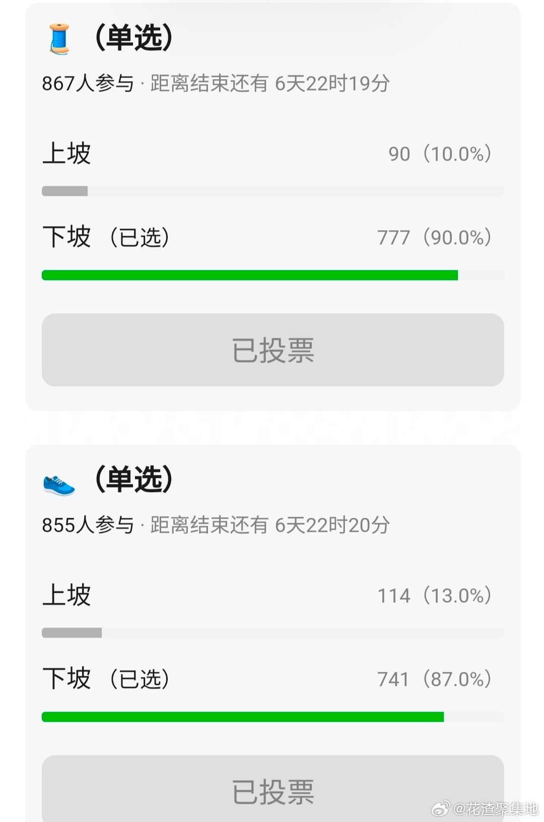 网友投票，流量生🥜花🌸分别是上坡还是下坡？ 