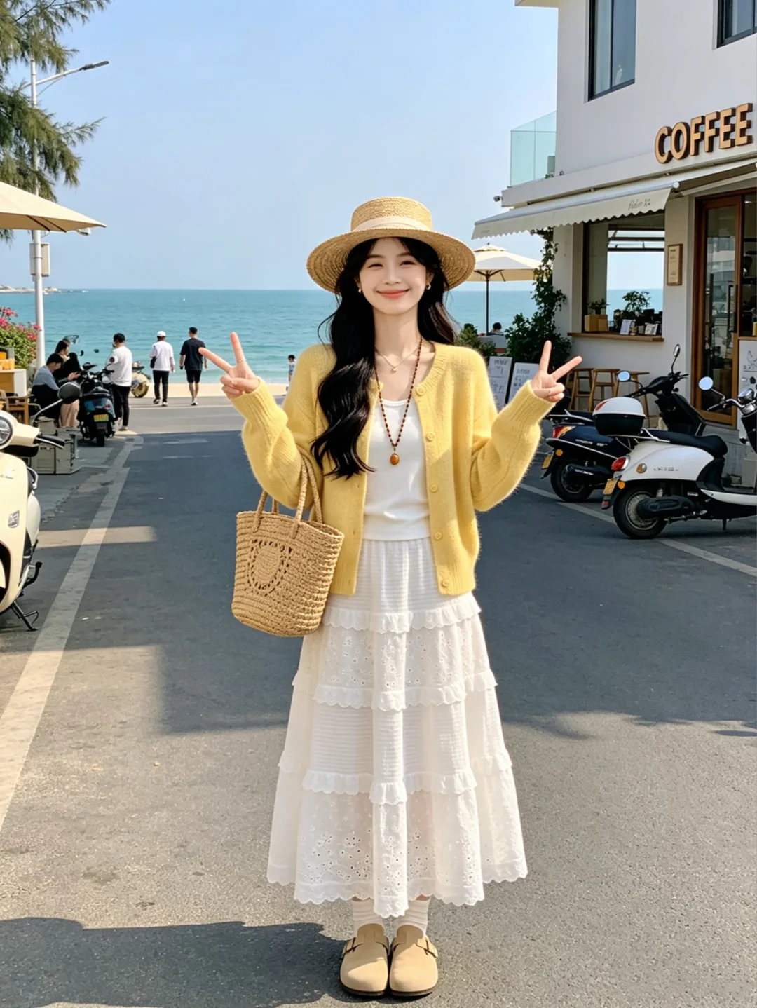 往好处想，一切就会明媚起来💛