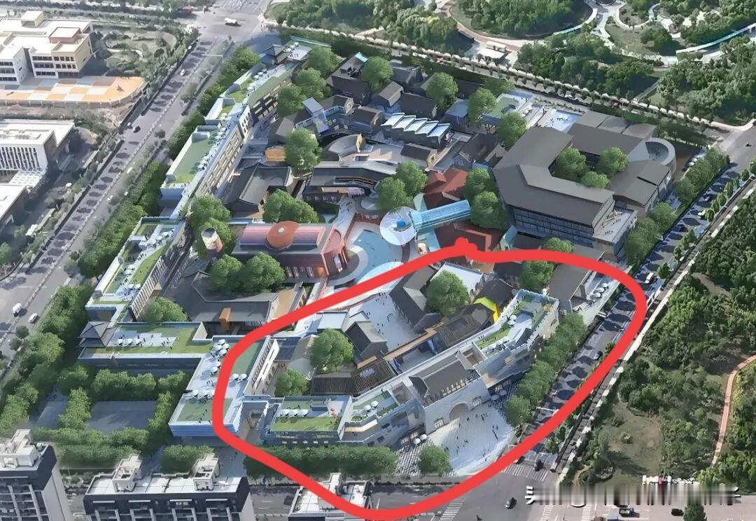 华山西区地块二项目主体结构全面封顶11.5万平、占地近百亩，将打造低密度文旅商业