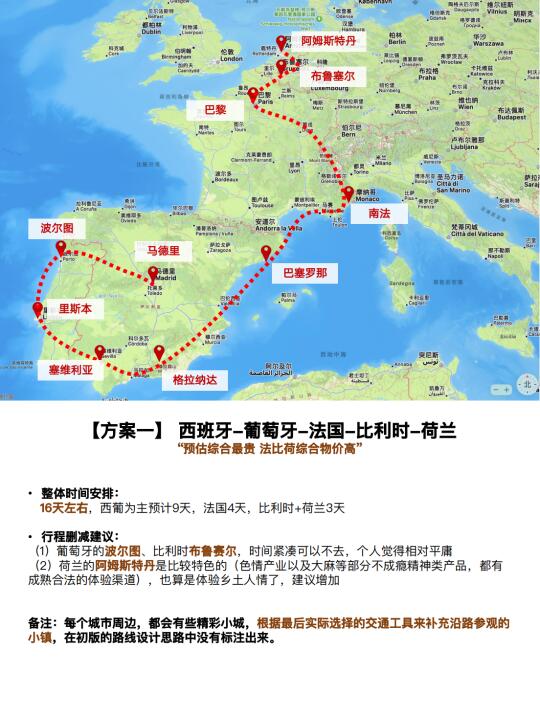 分享3条 15天左右  欧洲旅行线路