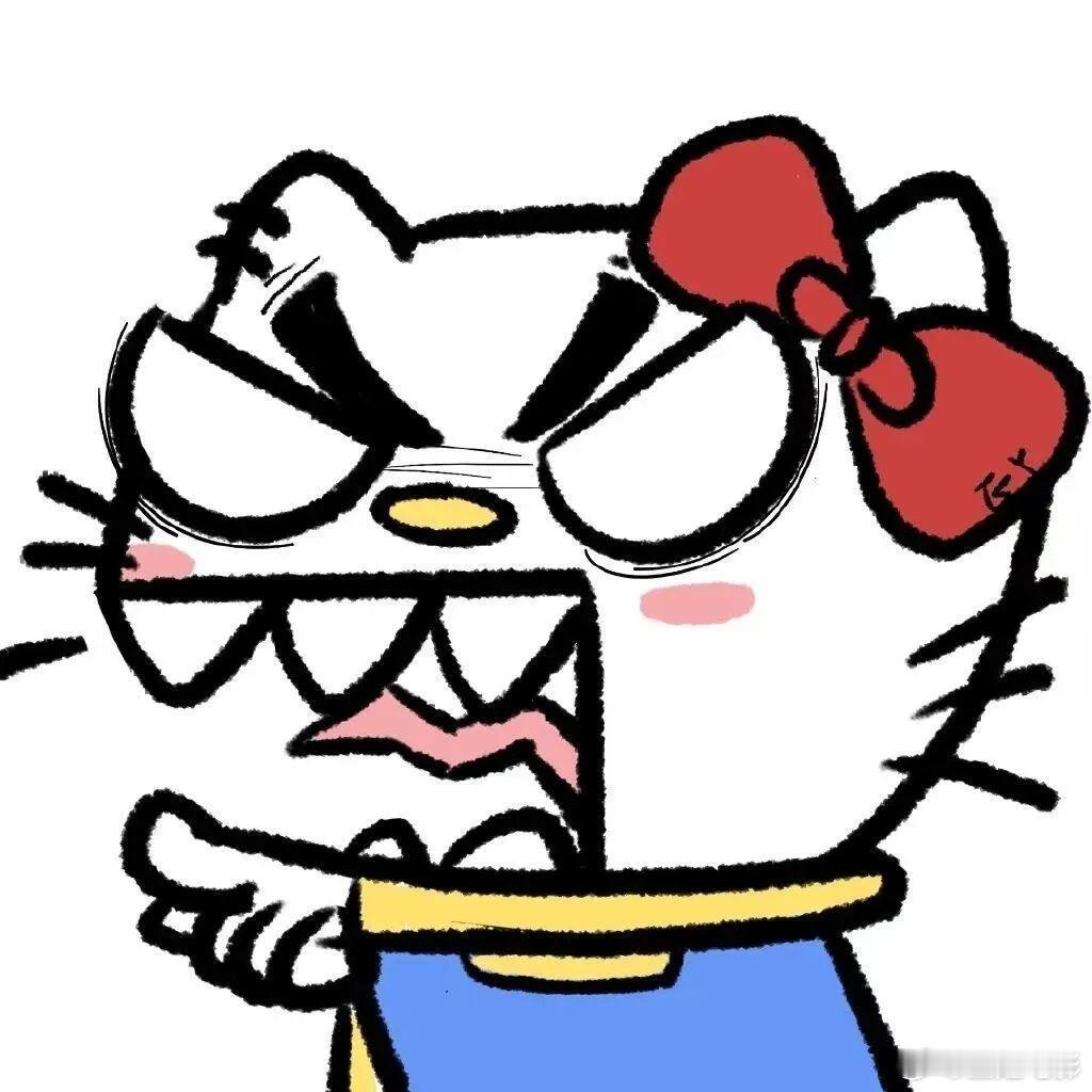 hello Kitty演我精神状态的发疯表情包HelloKitty演我的精神状态