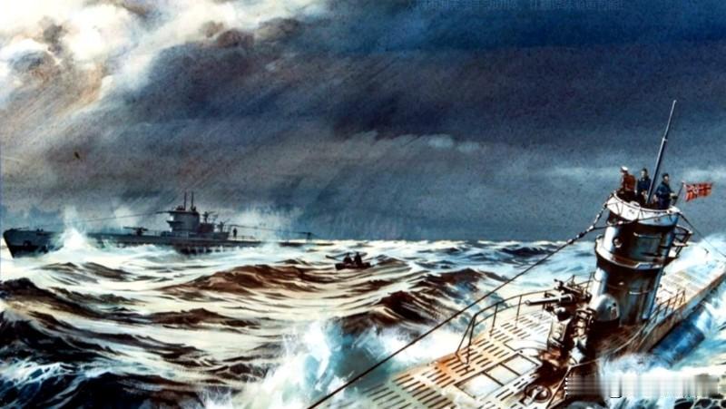 花旗国在1941年12月卷入第二次世界大战以后原本在与花旗国开战上面顾虑重重的德