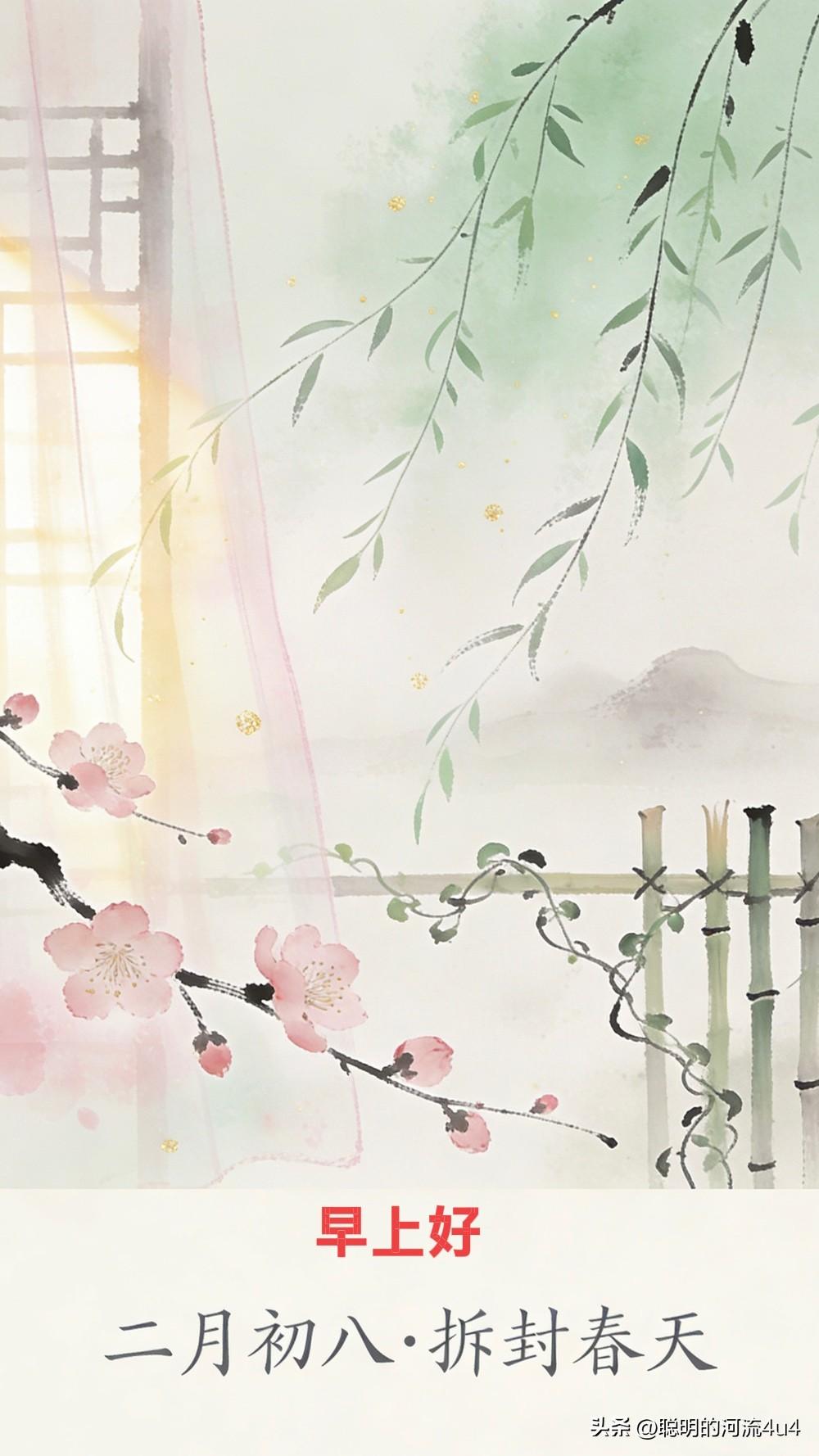 🍃🌷🌞☕️💓🌿🌷🍃
2026年3月26日
农历二月初八

晨光悄悄