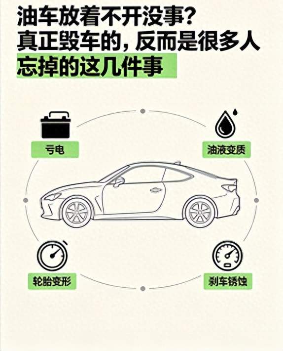油车放着不开没事？真正毁车的，反而是很多人忘掉的这几件事