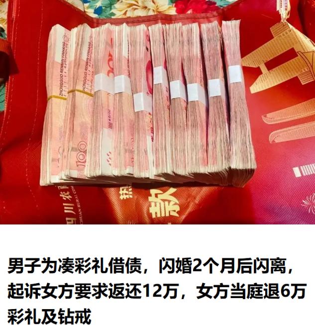 山东淄博，小伙赵某借钱凑齐彩礼结婚，婚后却因夫妻矛盾闹起离婚，并起诉妻子要求返还