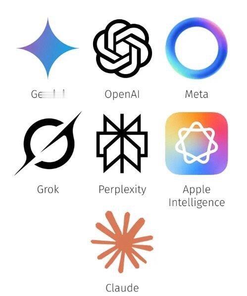 为什么AI公司的logo都是圆形或者雪花状? ​​​