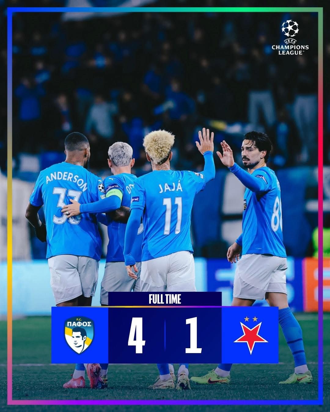 塞浦路斯球會柏科斯，首次征戰歐洲聯賽冠軍盃正賽，錄得2勝3和3敗嘅成績，積9分排