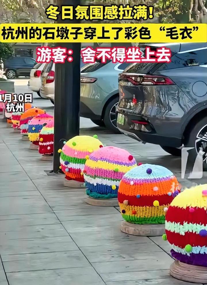给石墩子穿毛衣，我以为眼睛出问题了，现在已经先进到这种地步了吗？
杭州这一操作可