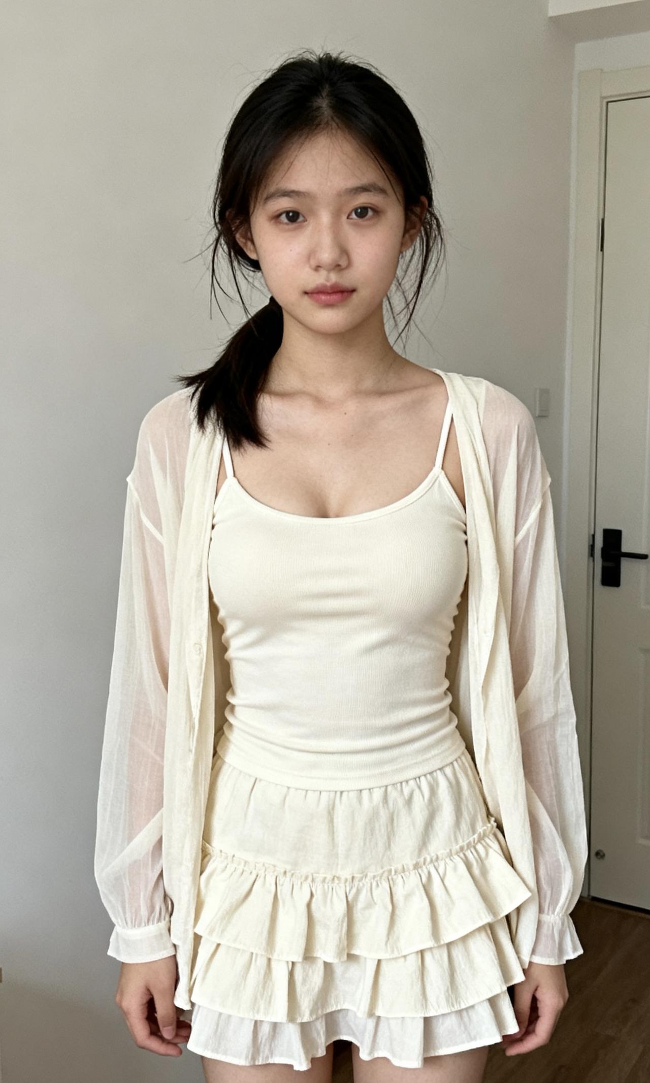 原来不用浓妆也能惊艳全场！你感觉如何？
高清美女