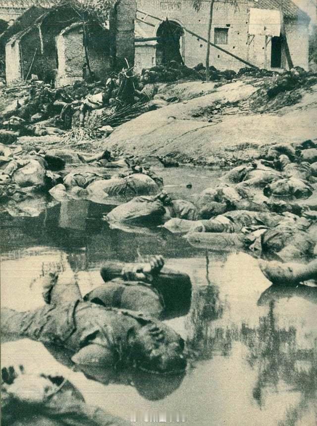 【老照片】1938年5月9日蒙城沦陷，日寇入城后，对未能撤离的军民进行了大肆屠杀