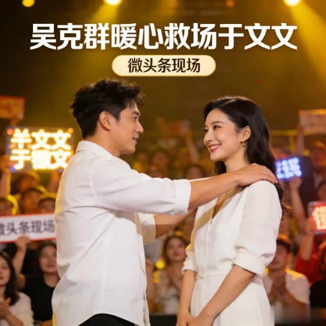 吴克群救场于文文：一句“我来帮她唱”，照见内娱最珍贵的同行温度
 
于文文在2℃
