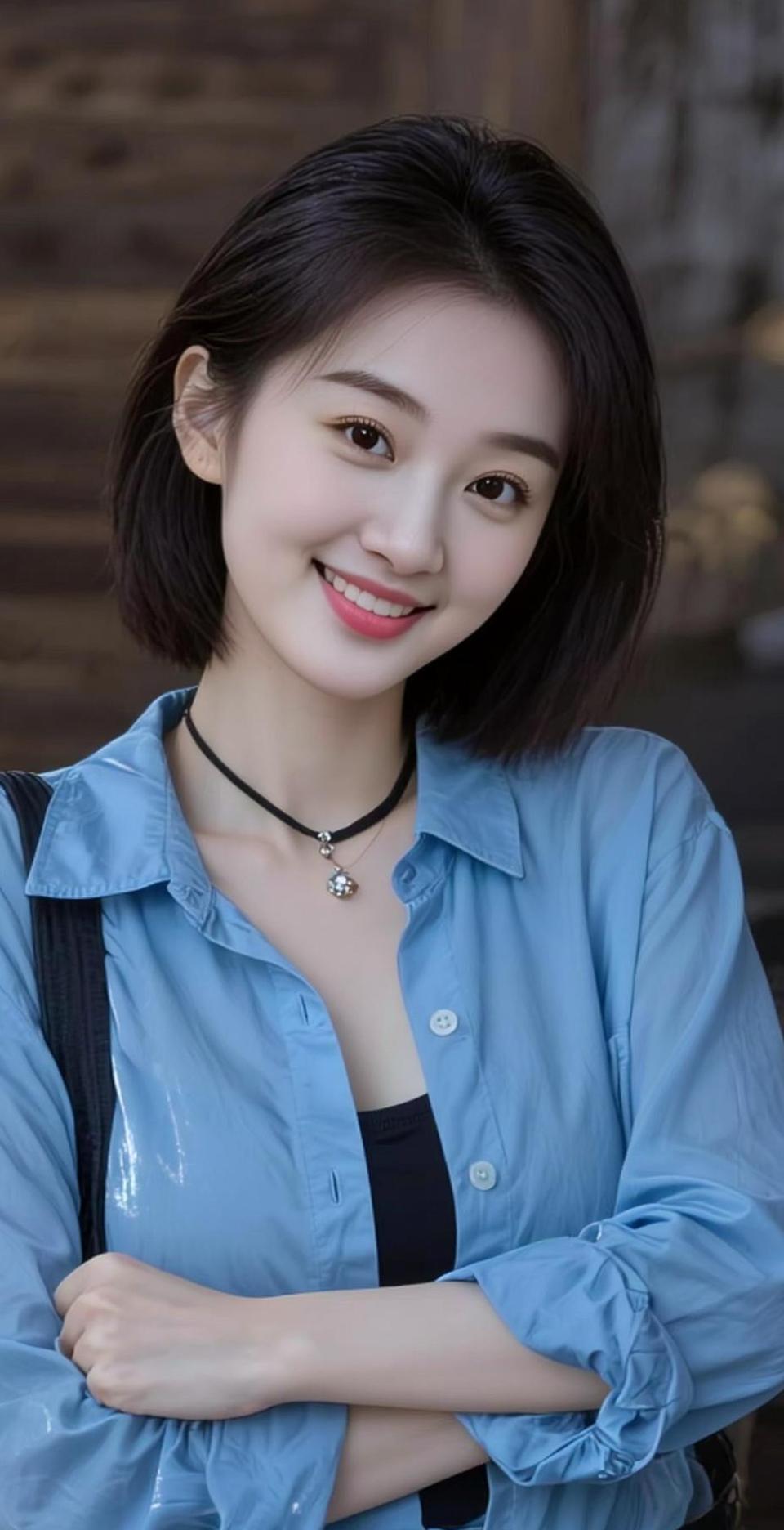 AI蓝衫短发情 腊七腊八 创作灵感