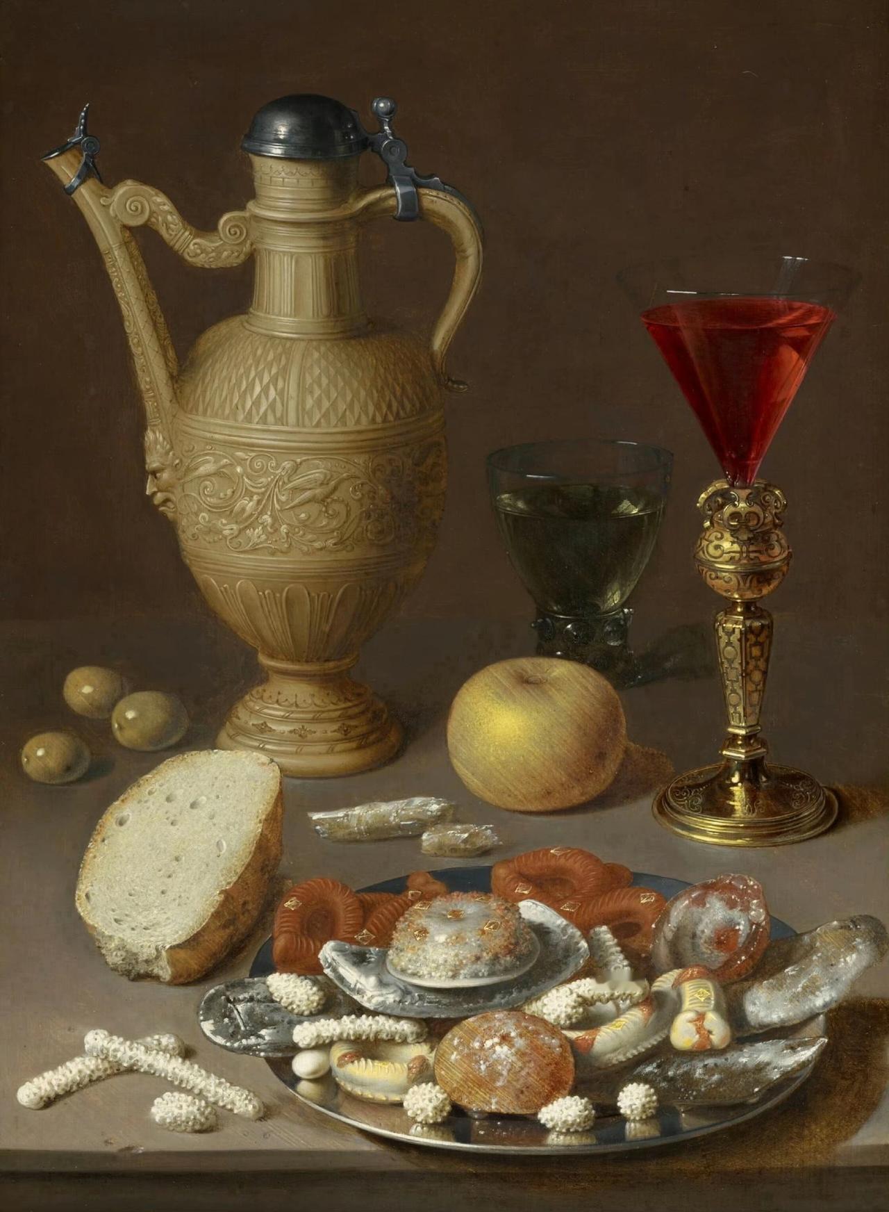 大卫·里卡耶二世笔下的17世纪佛兰德餐桌