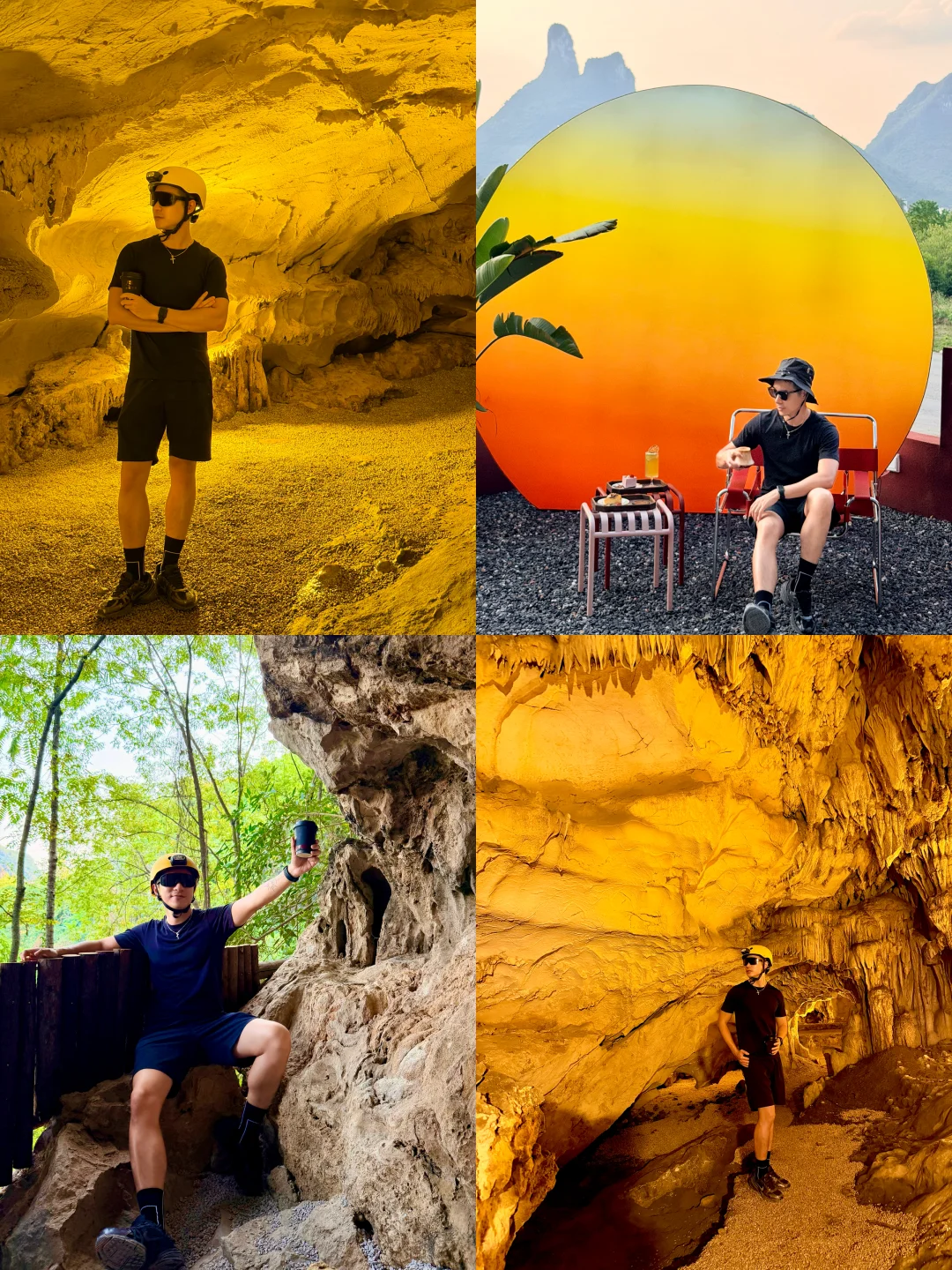 阳朔花得最值得的20元‼️喀斯特岩洞咖啡
