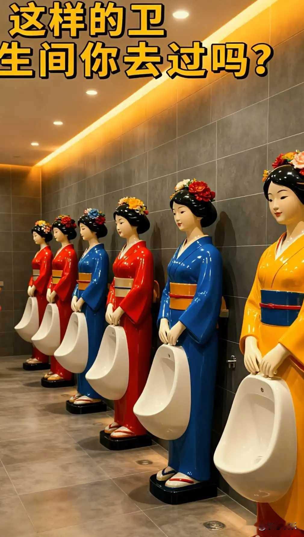 这样的卫生间你见过吗？我是头一次见，有创意感觉，要是看着还有点尿不出来的，哪里有