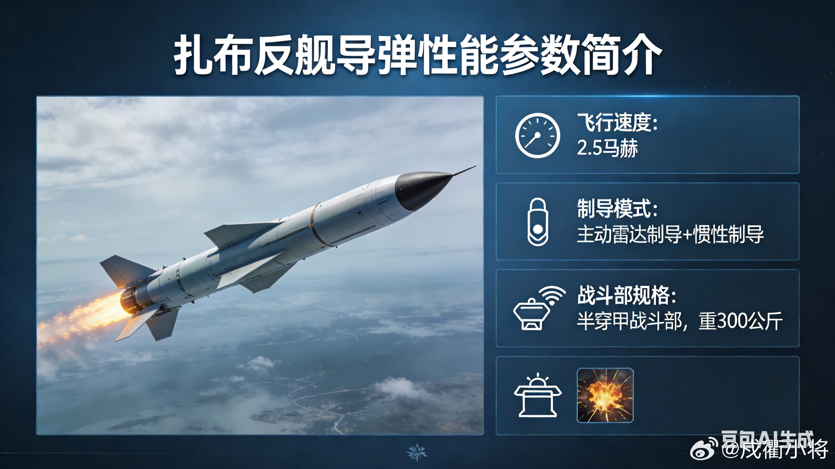 扎布（Zarb）是巴基斯坦海军的陆基机动亚音速反舰巡航导弹，名称意为“打击、命中