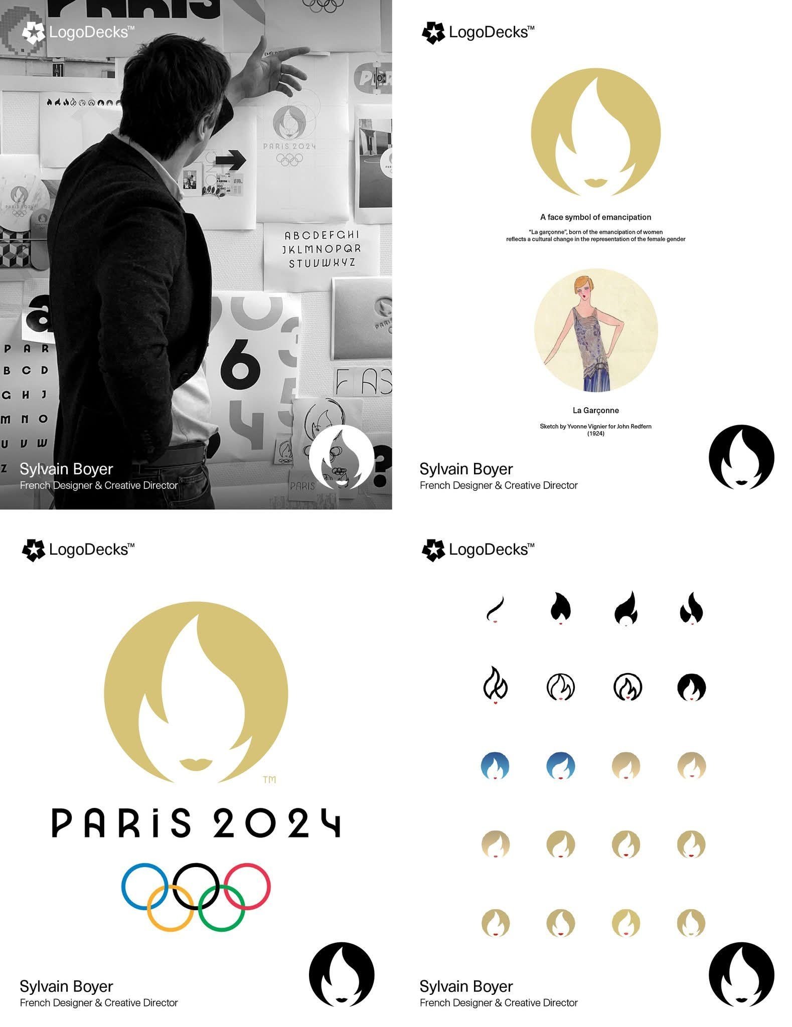 Sylvain Boyer 设计2024巴黎夏奥会logo 