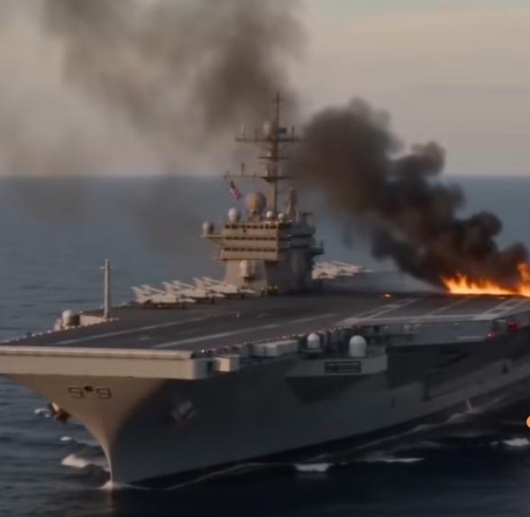 短短一个月内，美军航母“福特”号和“艾森豪威尔”号相继着火。
         