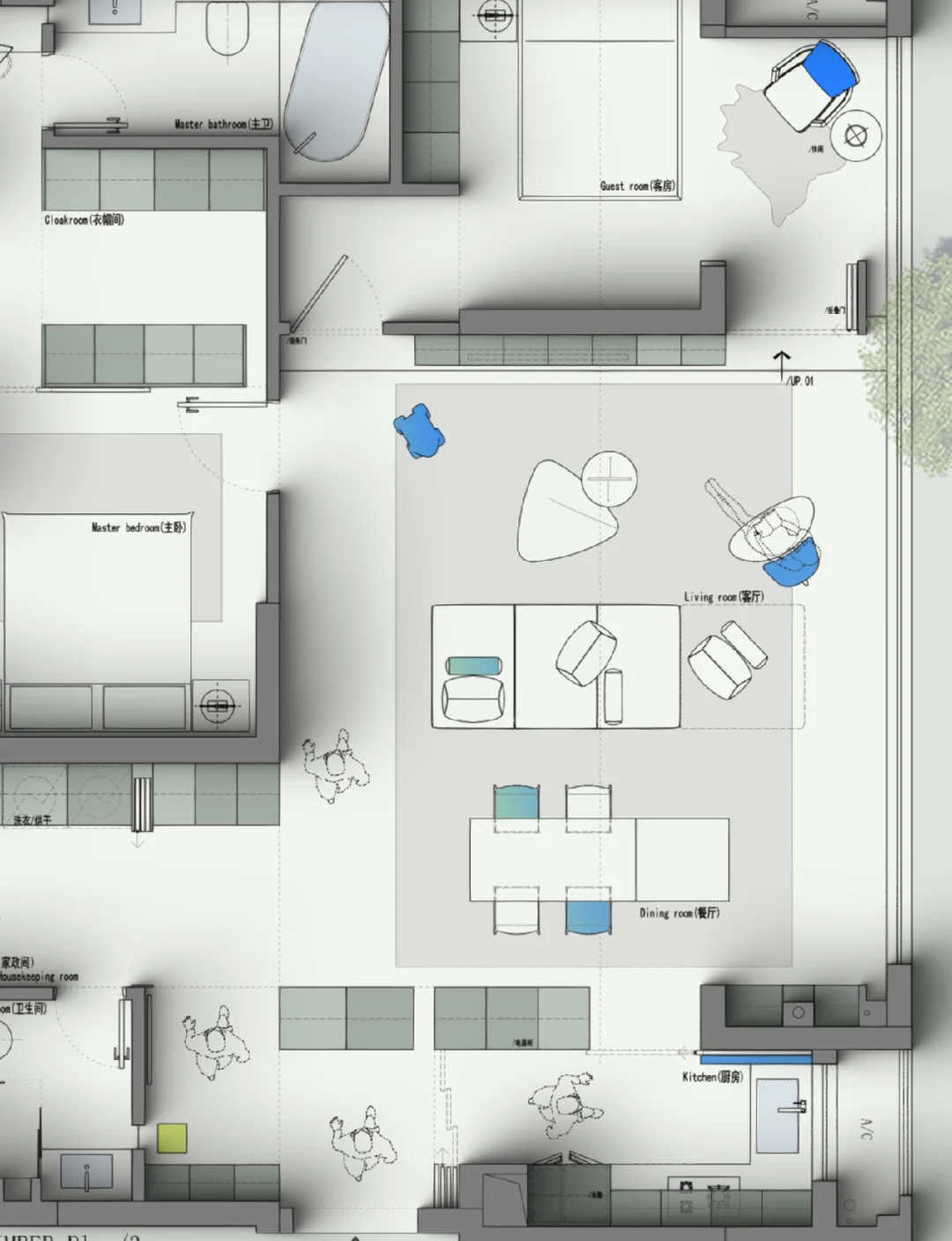 户型优化第10期｜四居室改二居室的品质升级｜
