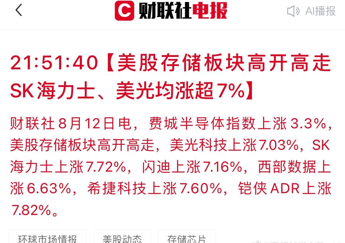 科技大利好 ​​​
