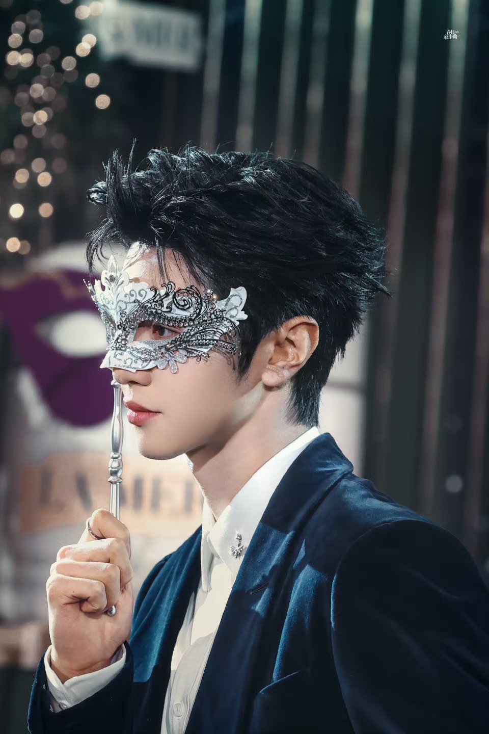 我被陈哲远假面舞会王子面具造型帅晕了谁懂简直就是白马王子帅的好权威 