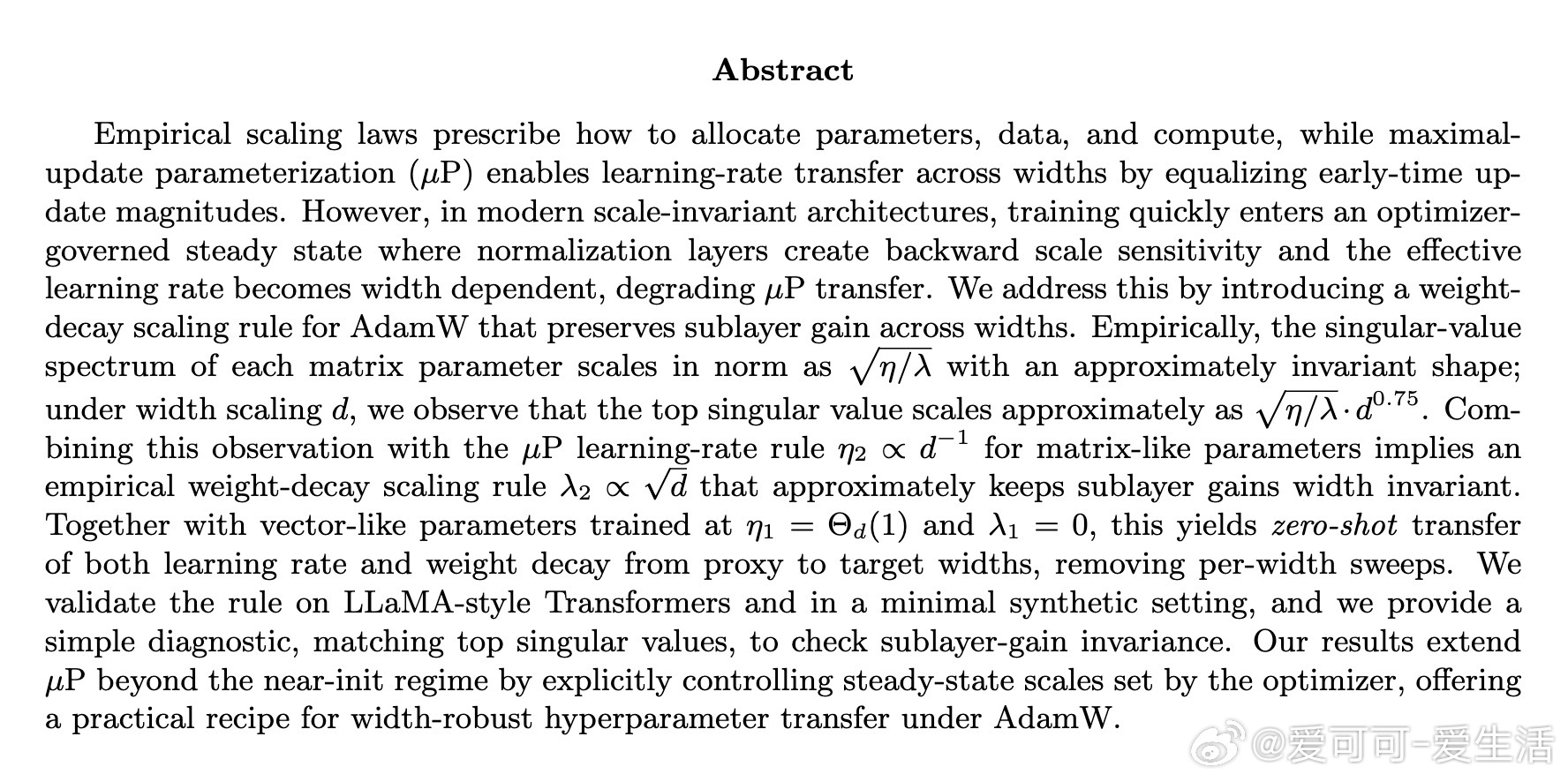 [LG]《Robust Layerwise Scaling Rules by P