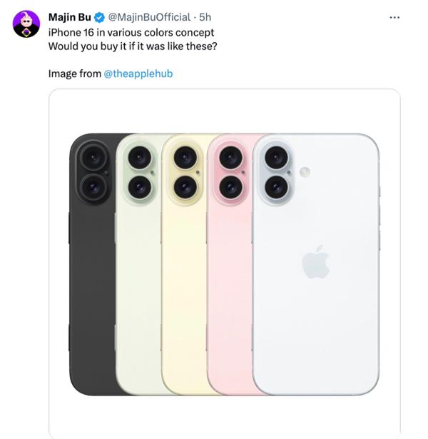 毫无惊喜。。。iPhone16的外观设计图曝光，看了一下，真的跟15没啥区别


