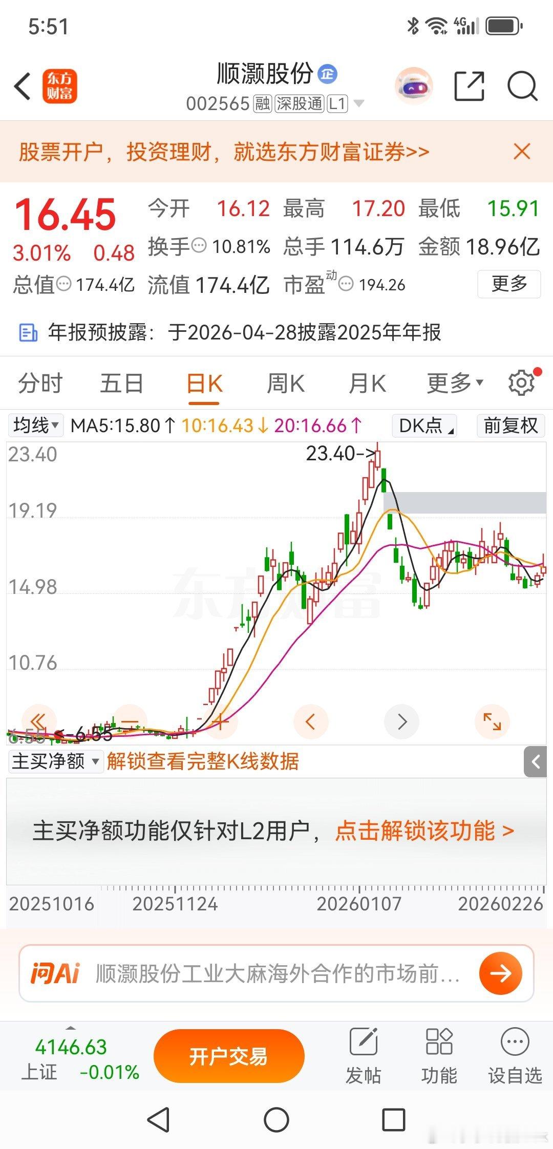 顺灏股份，终止操作计划顺灏股份，这是近期一直关注的一个票，关注的原因就是他出现了