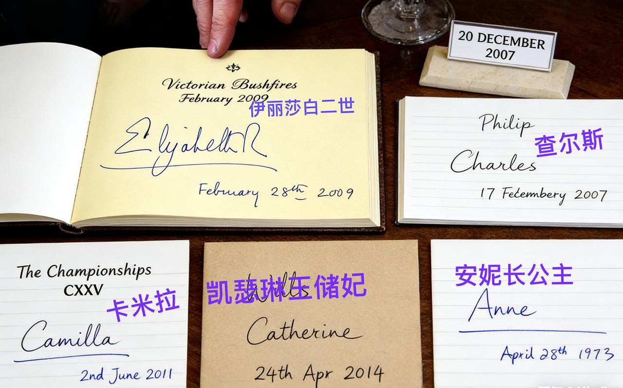 温莎家族的签名你们喜欢哪一个？
各有各的特点，女王的往那一写就“不怒自威”。查尔