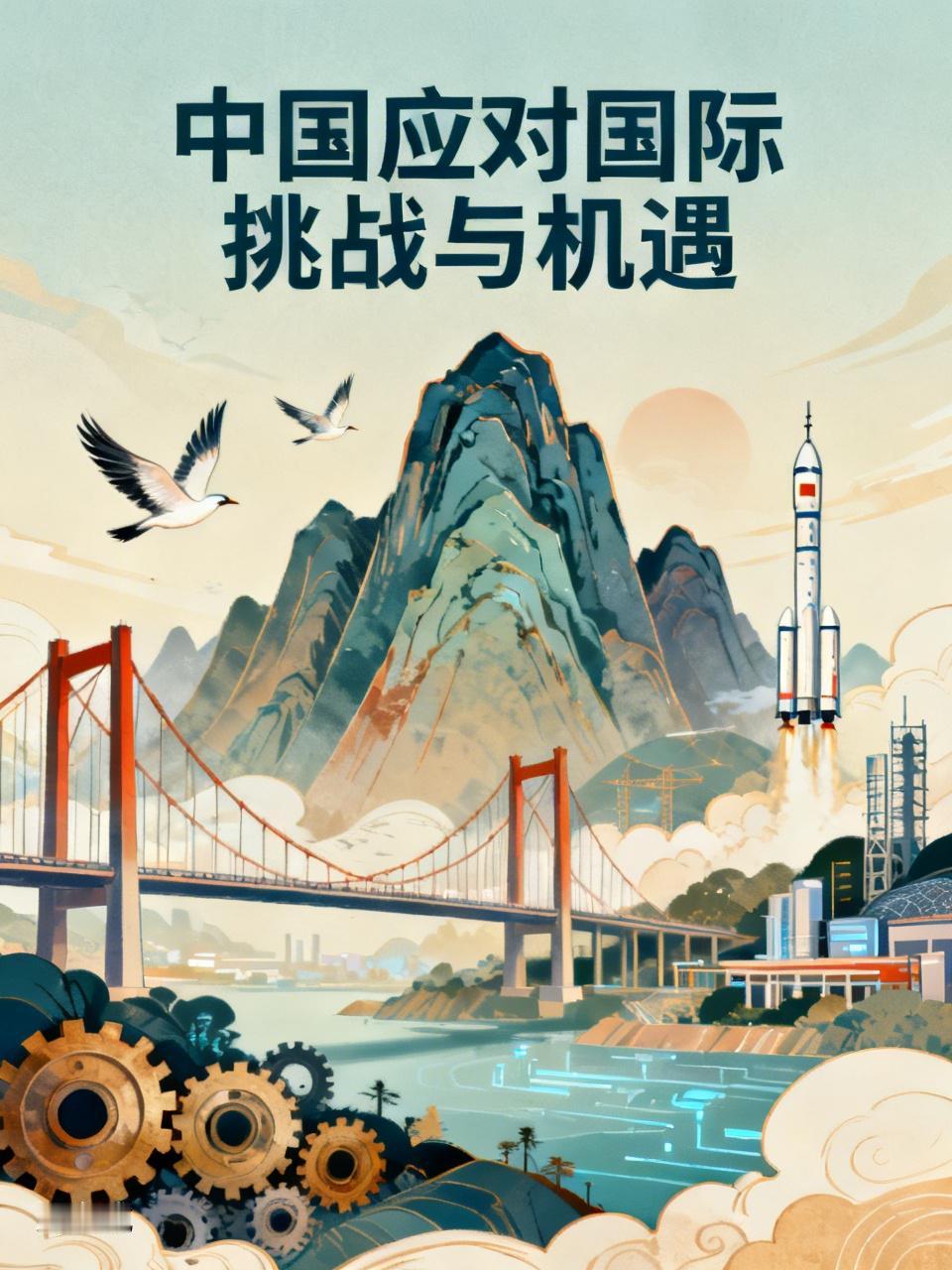 中国应对国际挑战和机遇颇具章法。在经济层面，积极推进“一带一路”倡议，加强与沿线