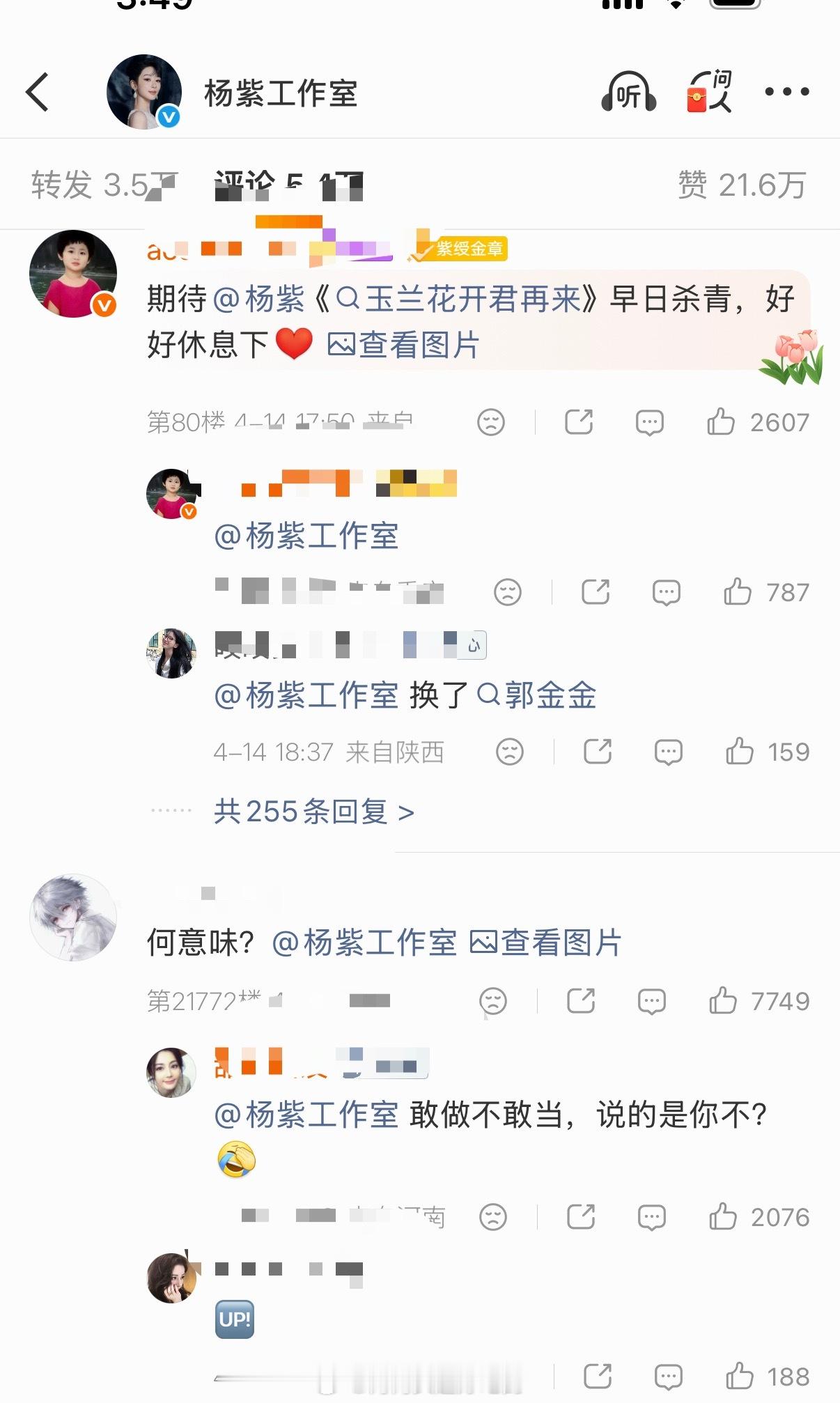 爱丽丝怎么去冲了杨紫工作室？ 