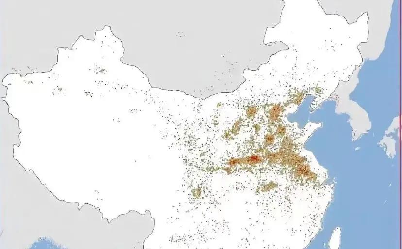 中国战争爆发点
此图显示的是中国古代发生战争的位置。
从地图我们可以看到，中国古
