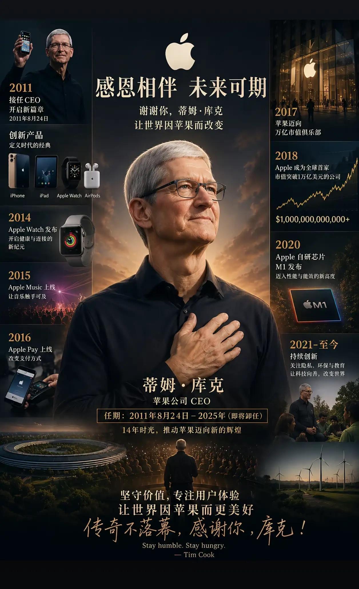 如果用一句话概括：乔布斯是“从0到1”的开国太祖，库克是“从1到100”的盛世管