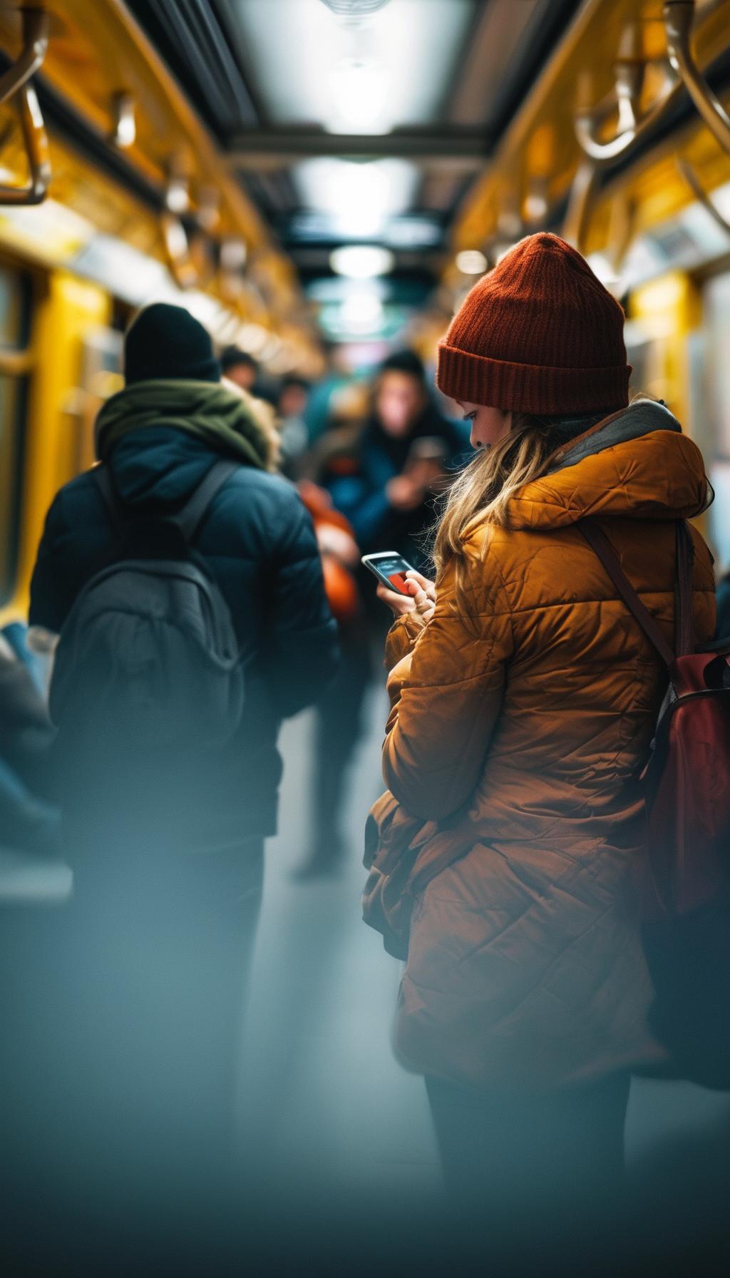 他蹲在地铁角落，不停划着手机屏幕。
三年前，他用这部手机拍过星空。
现在，他只对