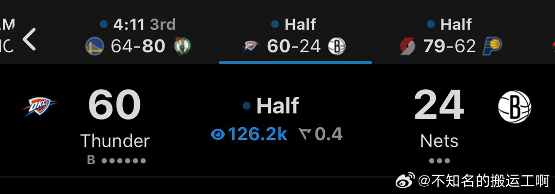 NBA  篮网半场24分，也不容易。 