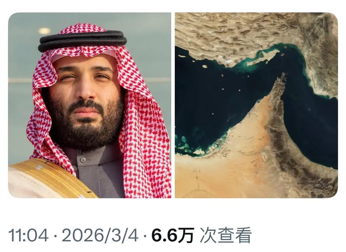 最新消息： 🇸🇦由于霍尔木兹海峡实际上已经关闭，沙特阿拉伯的石油出口停滞不前