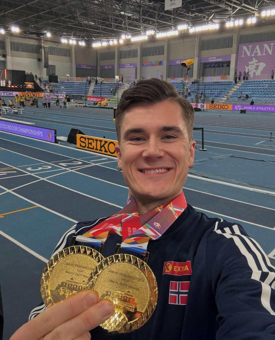 🇳🇴雅各布·英格布里格森1500米WIR奥运会🥇室外世锦赛🥈🥈室内世锦