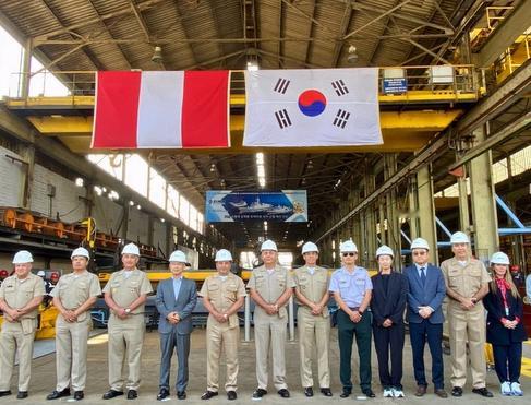 现代重工设计的秘鲁版HDF-3600在秘鲁SIMA造船厂开工