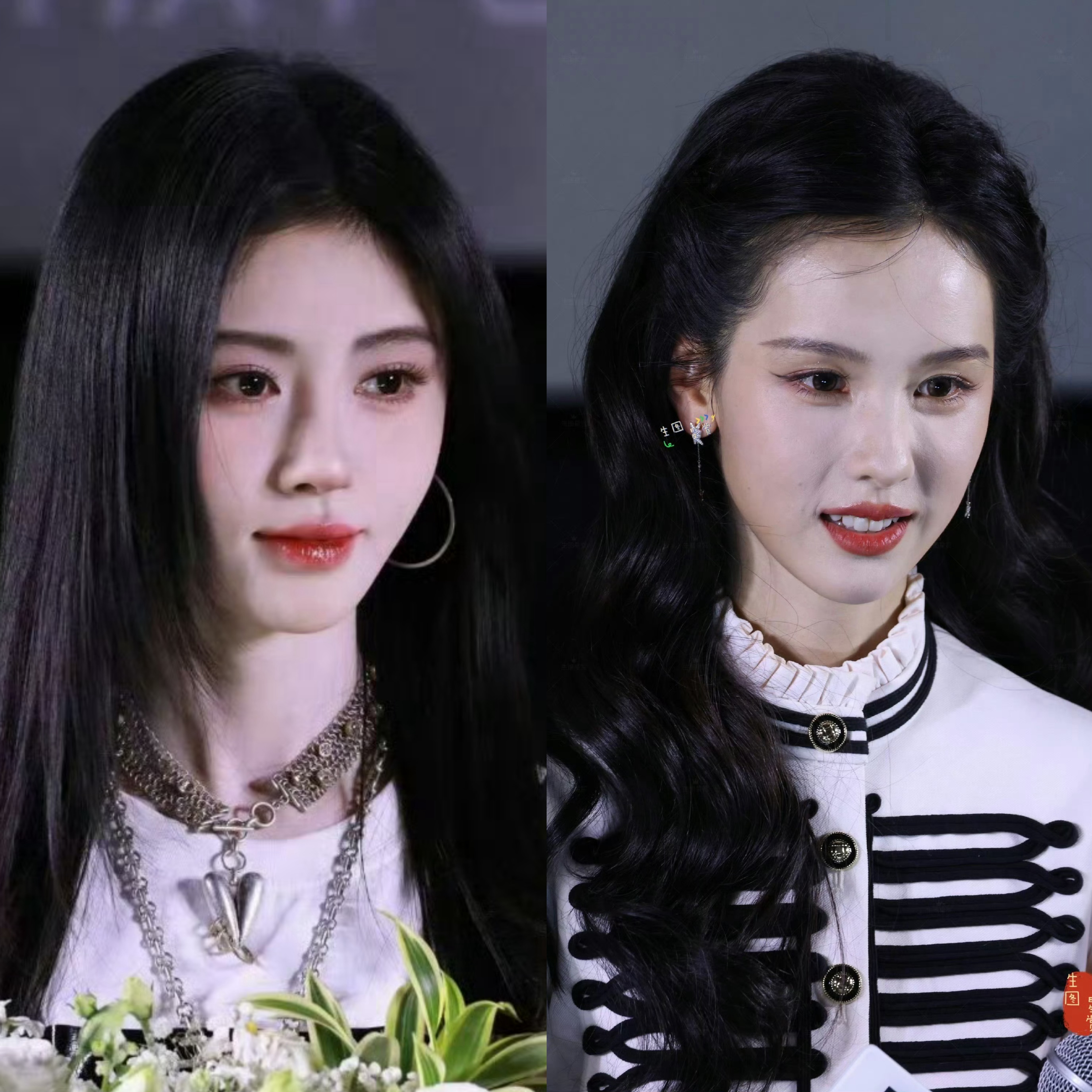 陈都灵和鞠婧祎生图🆚原生脸就是自然