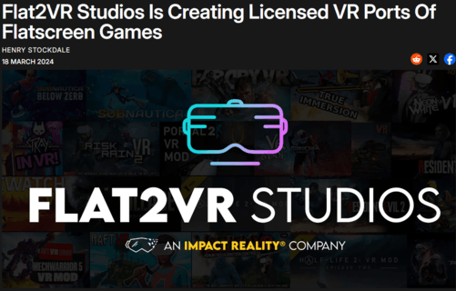 《半条命2》等百万下载VR MOD游戏催生新工作室